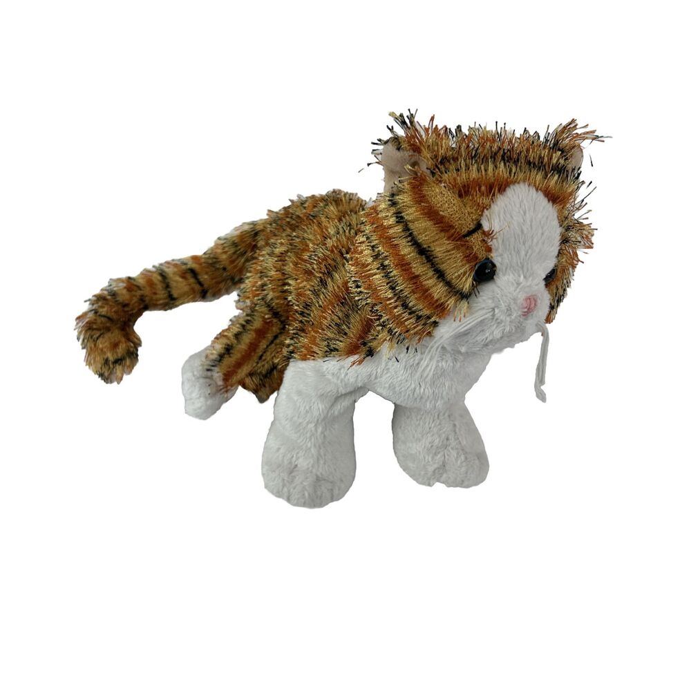 Webkinz ORANGE Tiger Striped ALLEY CAT 8” Plush No Code #HM042